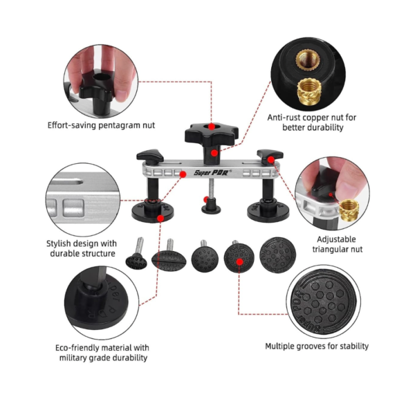 KIT HERRAMIENTAS PARA REPARACION CARROCERIAS 74 PIEZAS